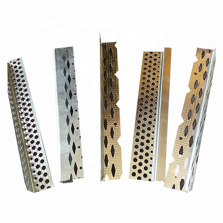 Galvanized perforated angle perforated for gypsum board drywall